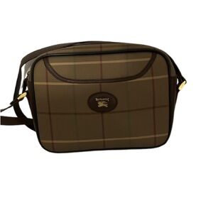 Burberry Brown Checkered Men's Bag